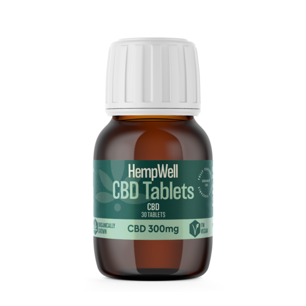 HempWell CBD Tablets 300mg CBD | 30 x 10mg Tablets