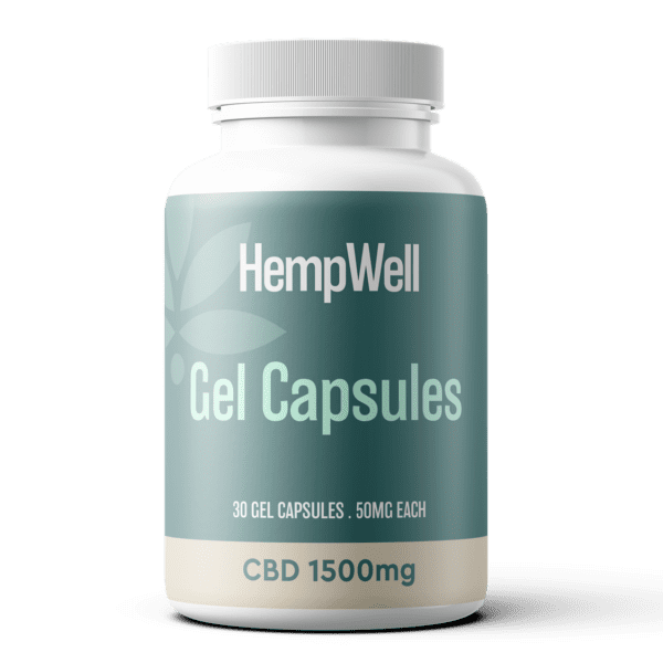 HempWell CBD Capsules 1500mg CBD | 50mg Per Cap